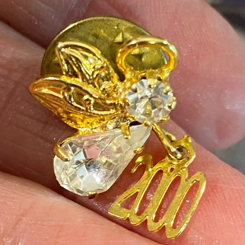 Angel Lapel Pins Vintage Guardian Angels Set of Three Goldtone